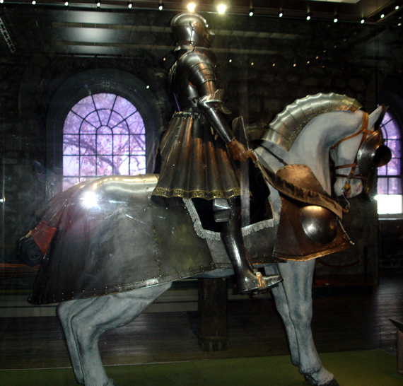 Armor on horse